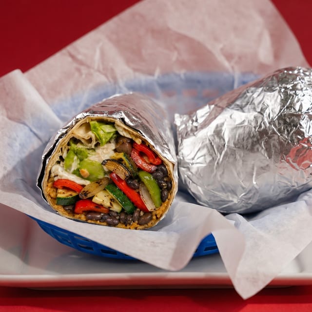 Vegetarian burrito.