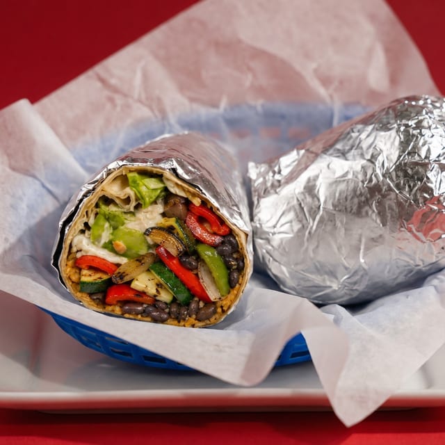 Vegetarian burrito.
