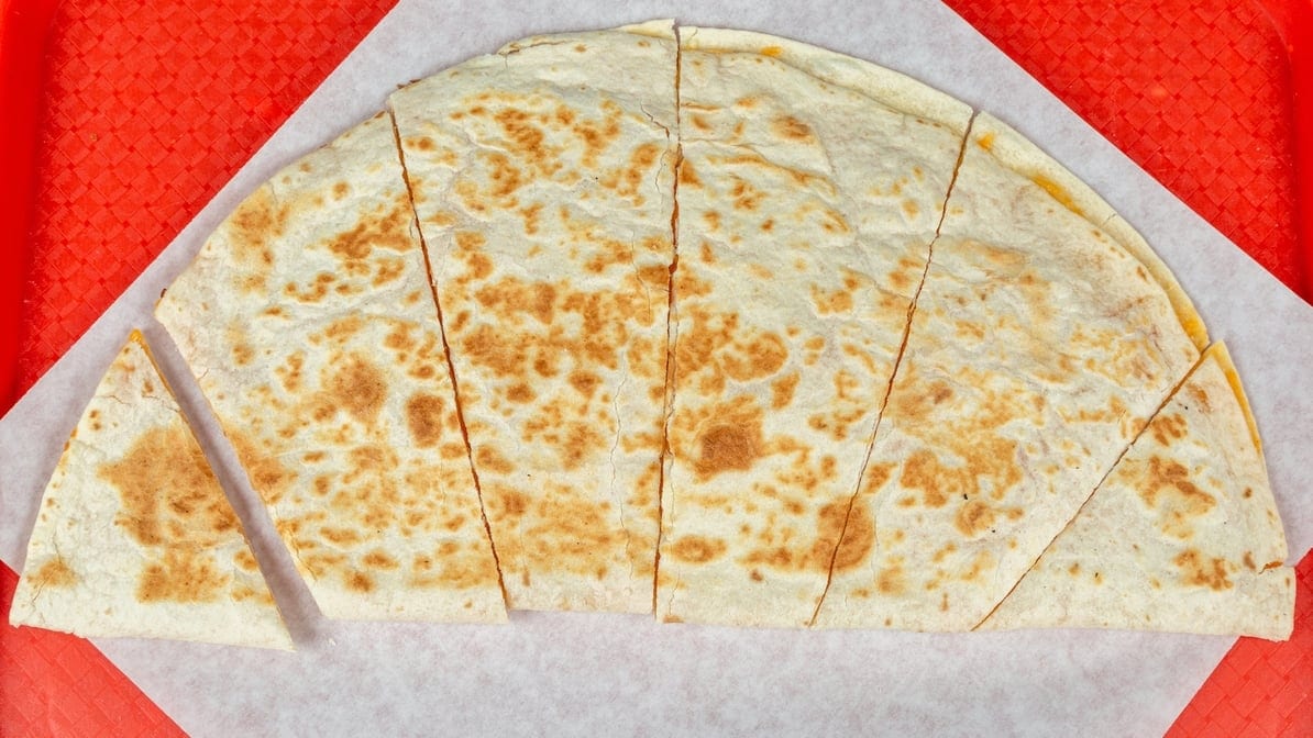 Cheese quesadilla.