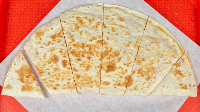 Cheese quesadilla.